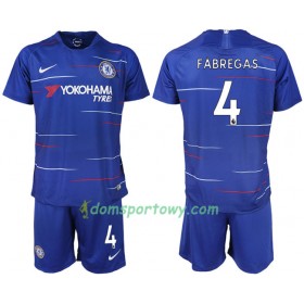 Koszulka Chelsea FABREGAS 4 Dziecięcy Domowe Koszulki Piłkarskie 2018-2019 Krótki Rękaw